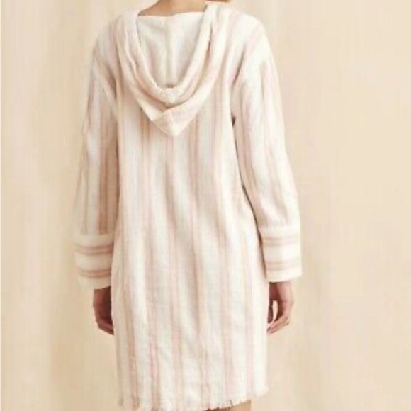 Brand New Faherty Cotton Baja Surf Dress Long Sleeve Hoodie - Picture 5 of 9